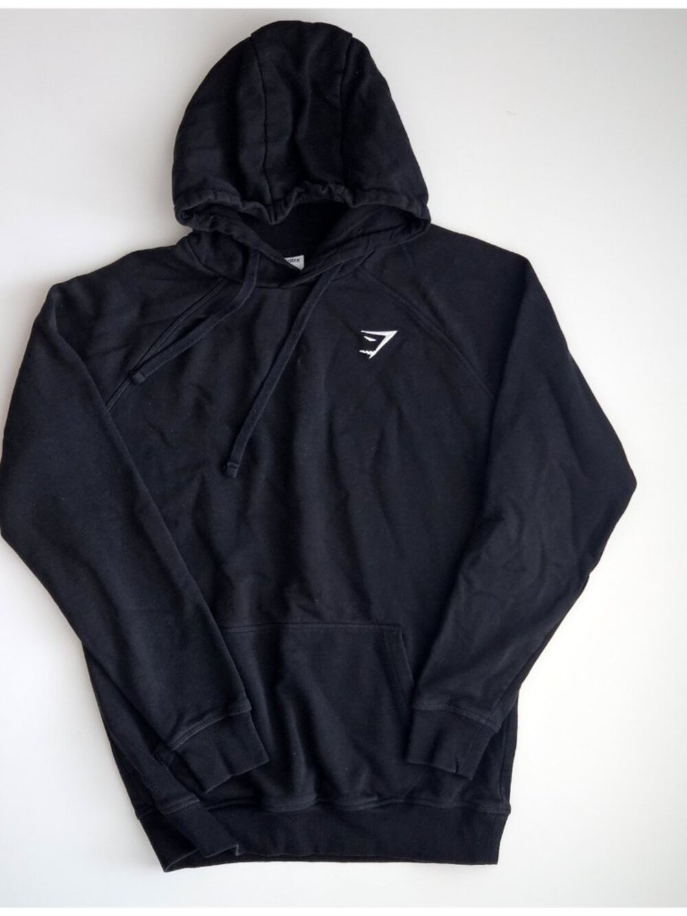 Gymshark Mens M Black Pullover Classic Logo Hoodie Sweatshirt